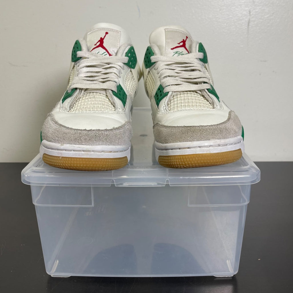 Jordan 4 Retro SB Pine Green 8 (Moderately Worn Pre-Owned)JordanSail/Pine Green/Neutral Grey/White - Image 2