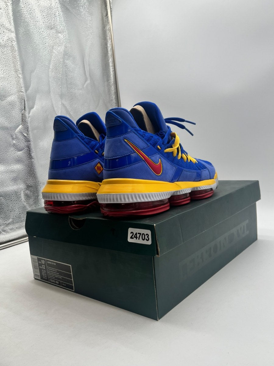 Nike LeBron 16 Superman SuperBron Blue 10.5 (Lightly Worn Pre-Owned)NikeRacer Blue/Varsity Red-Varsity Maize - Image 5