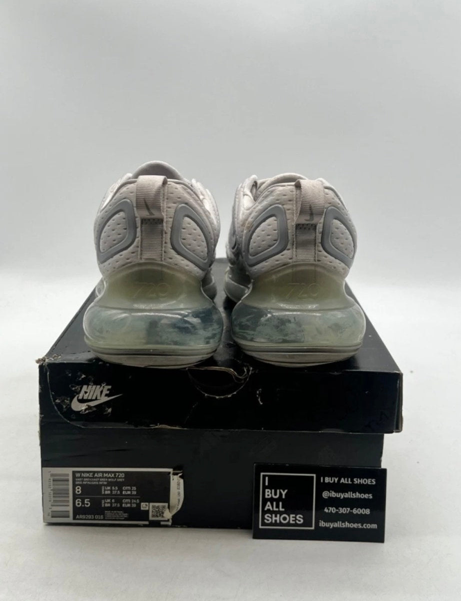 Nike Air Max 720 Grey Mesh (Women's) 8W (Heavily Worn Pre-Owned)NikeVast Grey/Wolf Grey-Vast Grey - Image 3