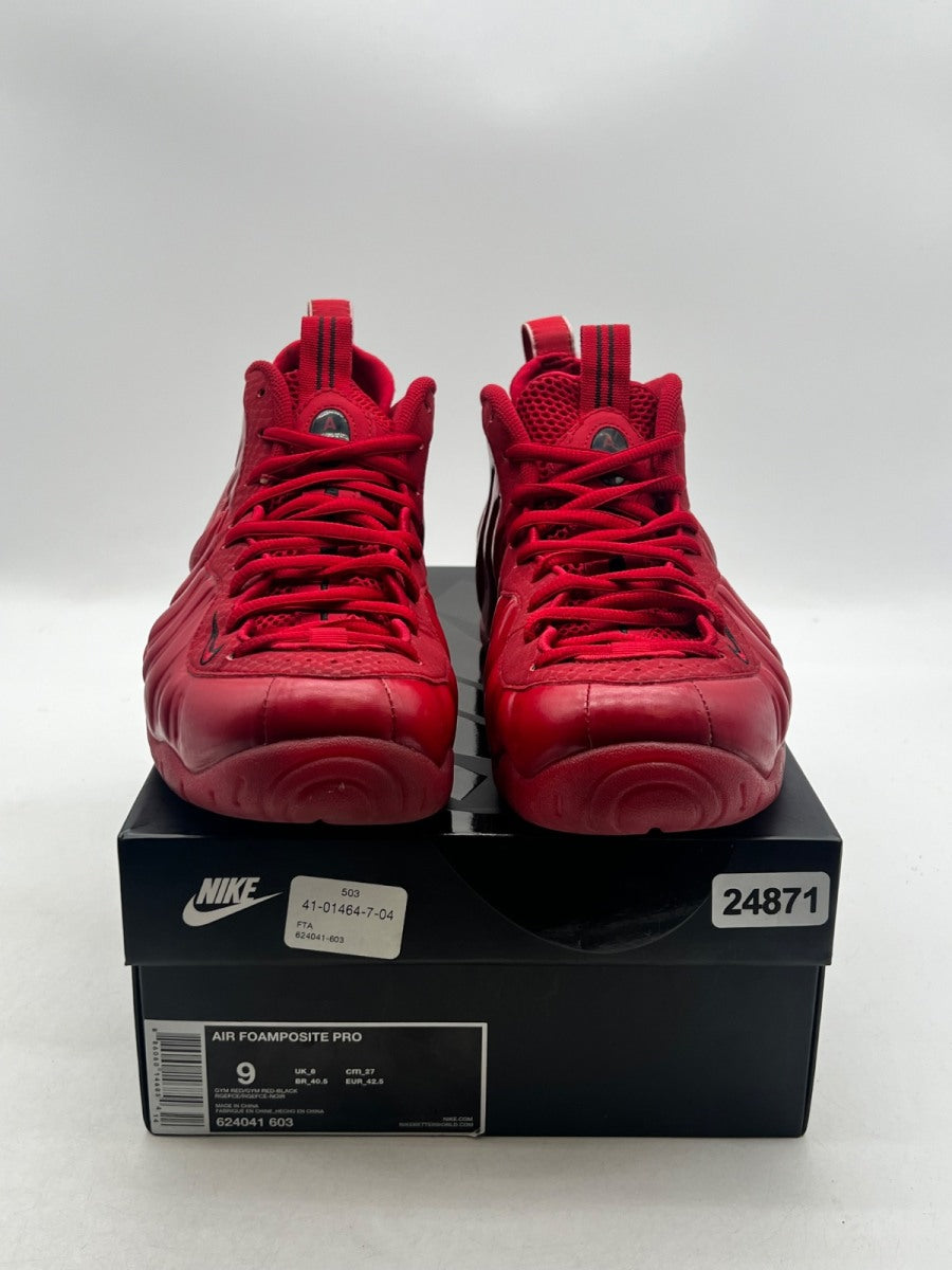 Nike Air Foamposite Pro Red October 9 (Lightly Worn Pre-Owned)NikeGym Red/Gym Red-Black - Image 2