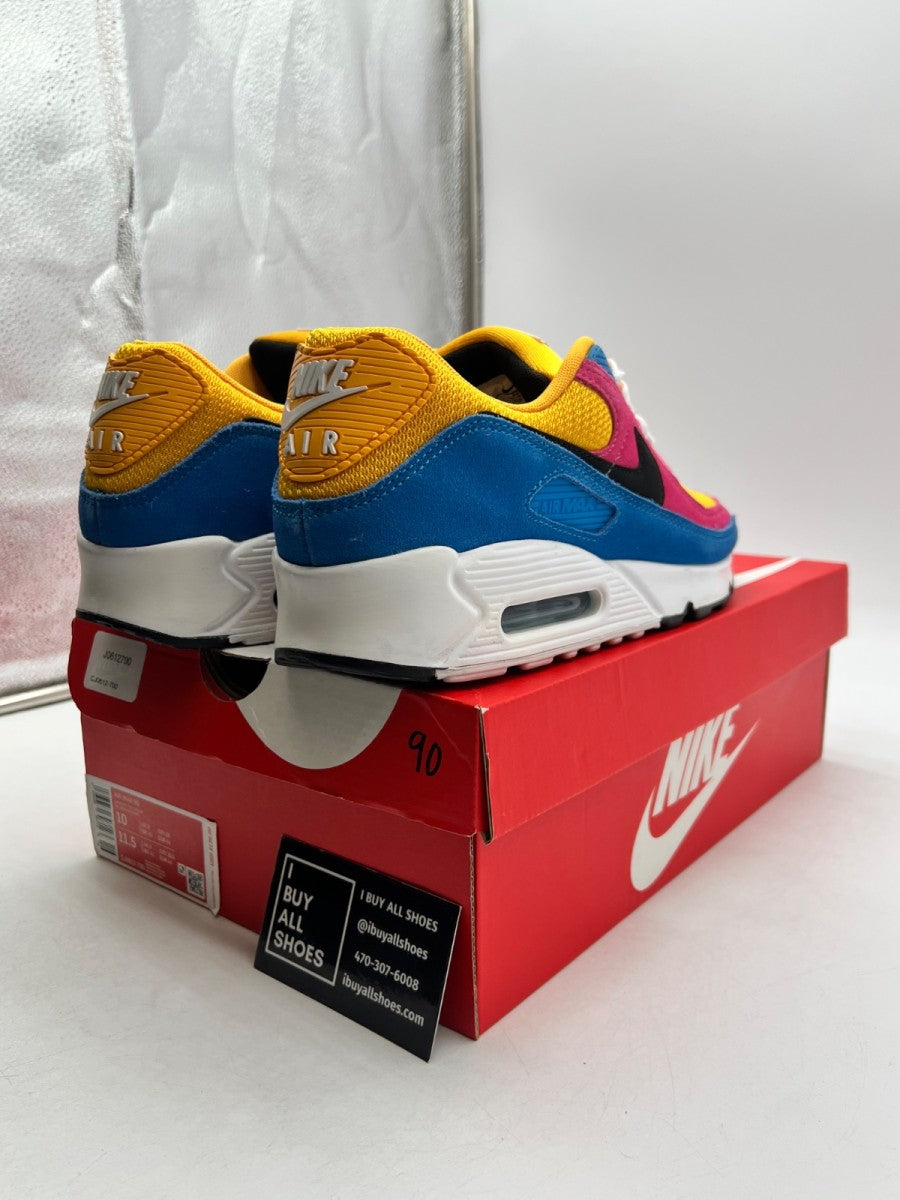 Nike Air Max 90 Multicolor Suede 10 (Lightly Worn Pre-Owned) - Image 3