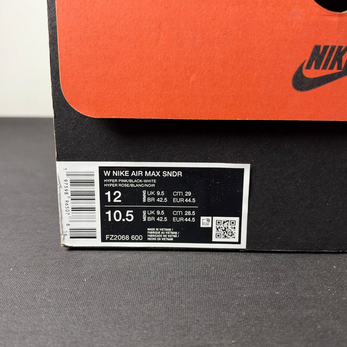 Nike Air Max Sunder Hyper Pink Black (Women's) (Size 12W) - aux