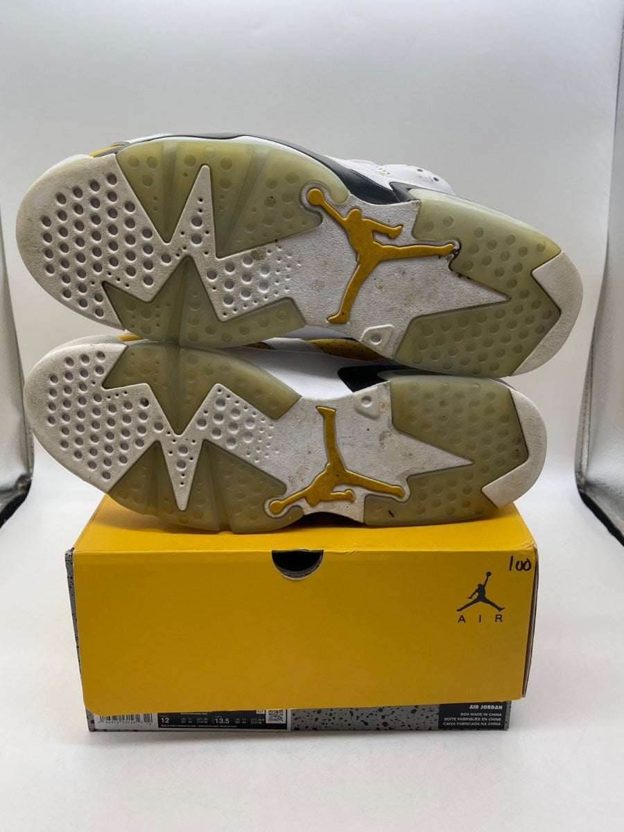 Jordan 6 Retro Yellow Ochre 12 (Moderately Worn Pre-Owned)JordanWhite/Yellow Ochre-Black - Image 7