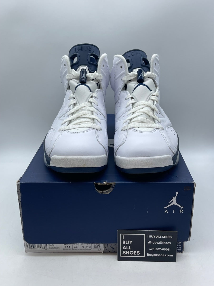 Jordan 6 Retro Midnight Navy (2022) 10 (Moderately Worn Pre-Owned) - Image 2