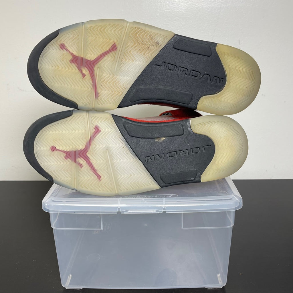 Jordan 5 Retro Raging Bull Red (2021) 9 (Moderately Worn Pre-Owned)JordanVarsity Red/Black-White - Image 5