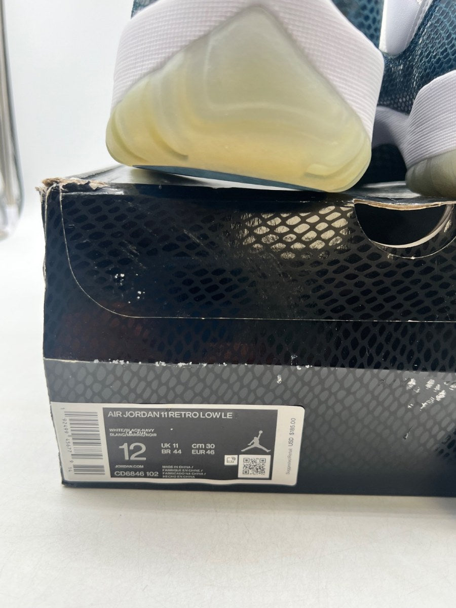Jordan 11 Retro Low Snake Navy (2019) 12 (Lightly Worn Pre-Owned) - Image 6
