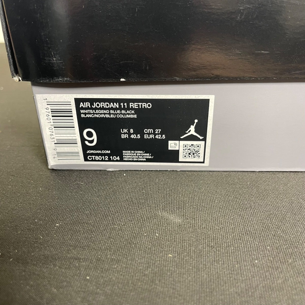 Jordan 11 Retro Legend Blue (2024) 9 (Moderately Worn Pre-Owned)JordanWhite/Legend Blue/Black - Image 7