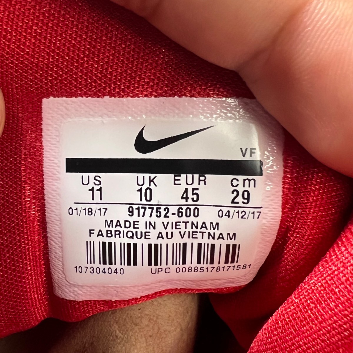 Nike Air Max 2 CB '94 Low Gym Red 11 (Lightly Worn Pre-Owned)NikeGym Red/White-Gym Red - Image 7