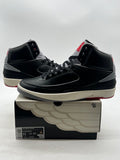 Jordan 2 Retro Black Cement 11 (Lightly Worn Pre-Owned)JordanBlack/Cement Grey/Fire Red/Sail - Image 1