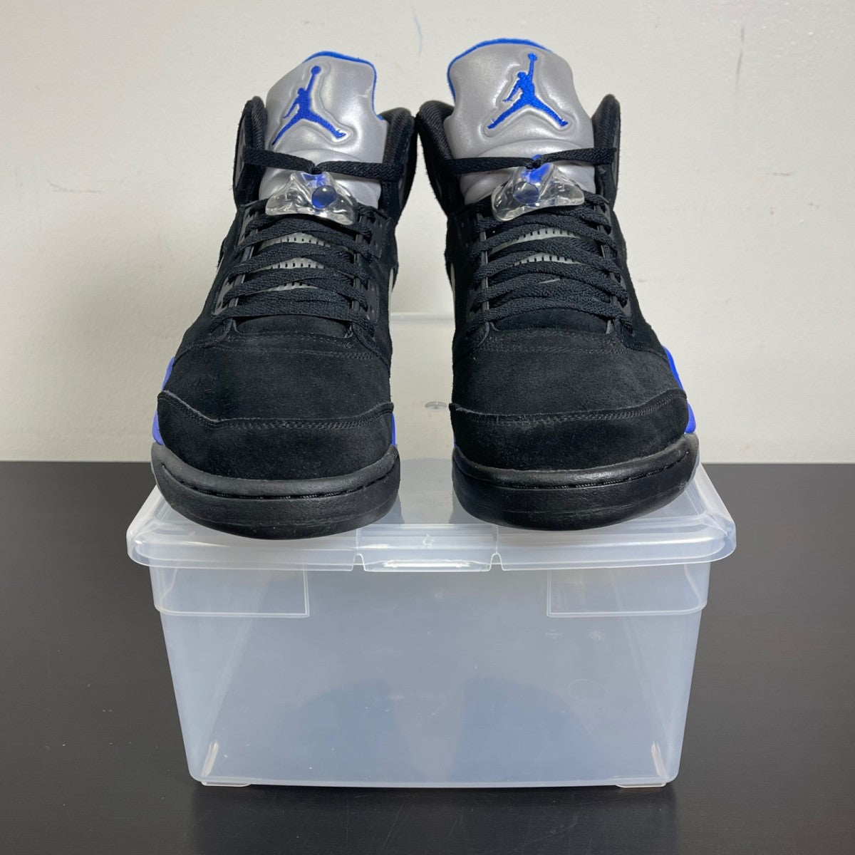Jordan 5 Retro Racer Blue 11 (Moderately Worn Pre-Owned)JordanBlack/Racer Blue-Reflective Silver - Image 2