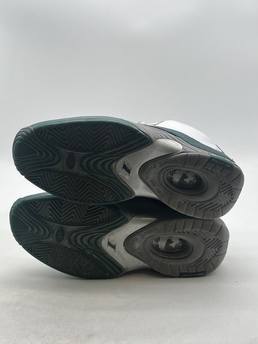 Reebok Answer IV The Tunnel 13 (Moderately Worn Pre-Owned)ReebokDeep Teal/Footwear White/Solid Grey - Image 7