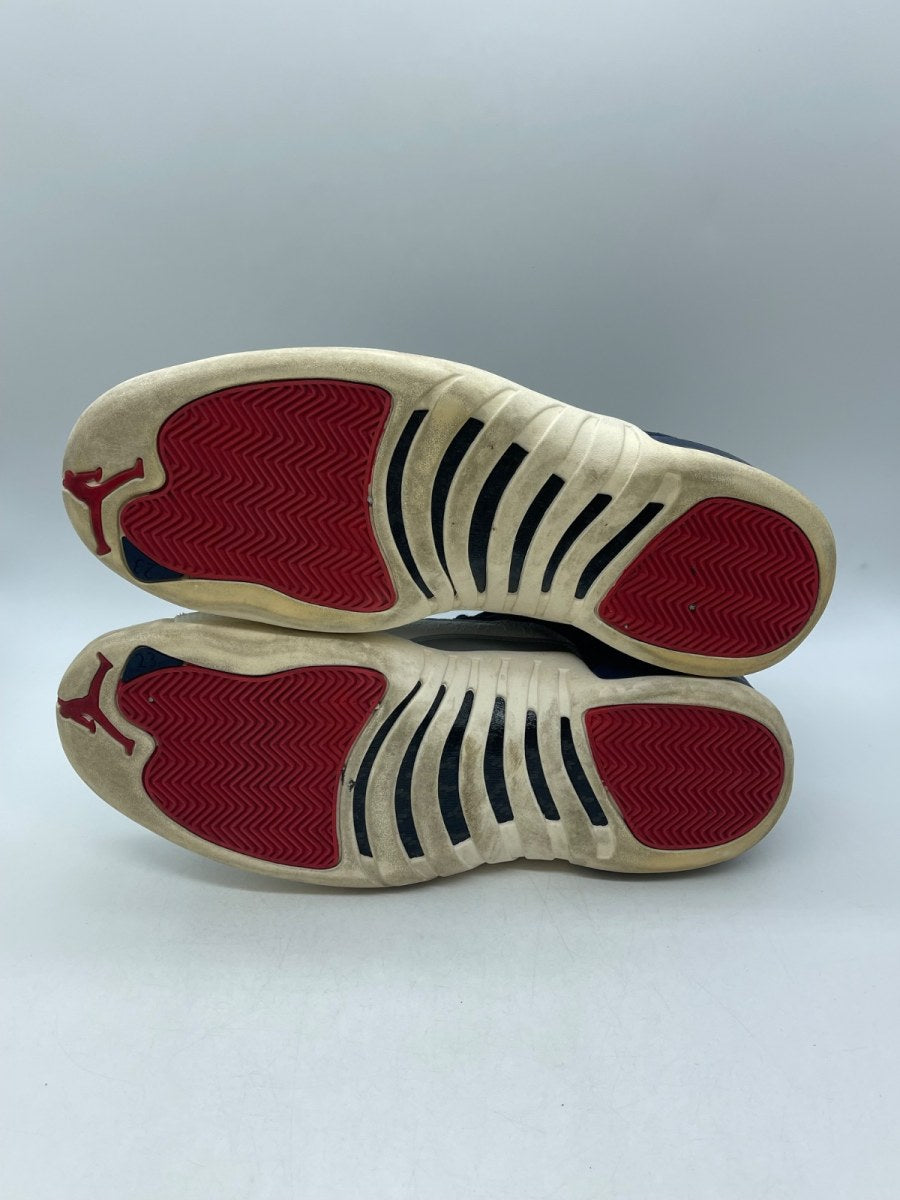 Jordan 12 Retro International Flight 13 (Moderately Worn Pre-Owned)JordanCollege Navy/University Red-Sail - Image 7