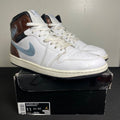 Jordan 1 Mid SE Brown Blue Grey (Size 11) - aux
