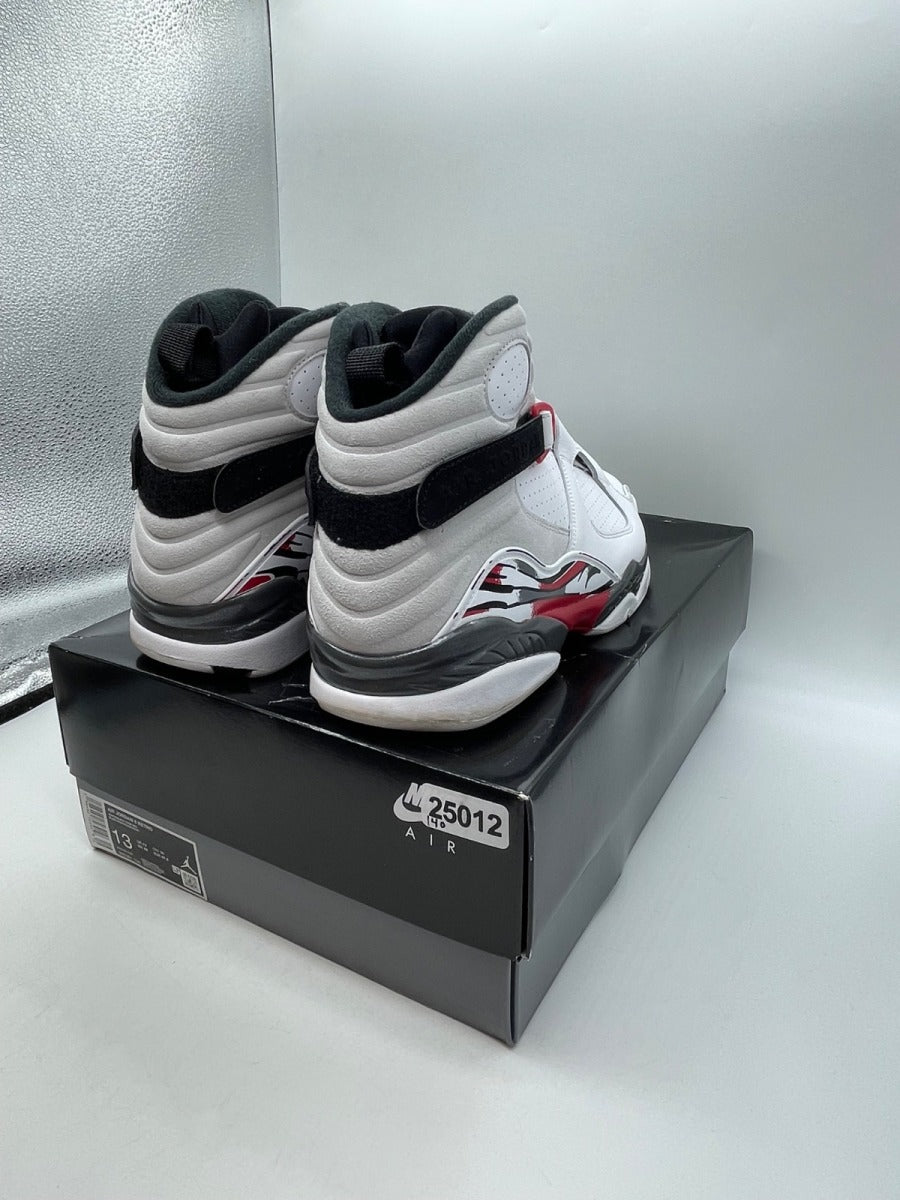 Jordan 8 Retro White True Red (2025) 13 (Moderately Worn Pre-Owned)JordanWhite/Black/True Red - Image 5