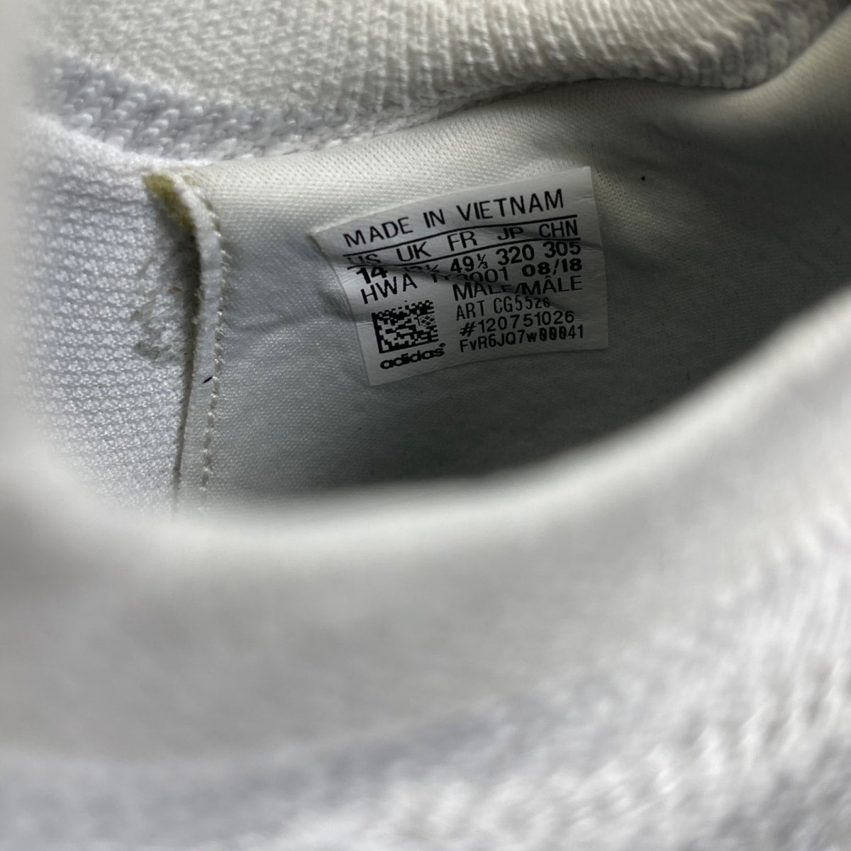 adidas Alphaedge 4D White 14 (Moderately Worn Pre-Owned)adidasFootwear White/Grey 2/Core Black - Image 6