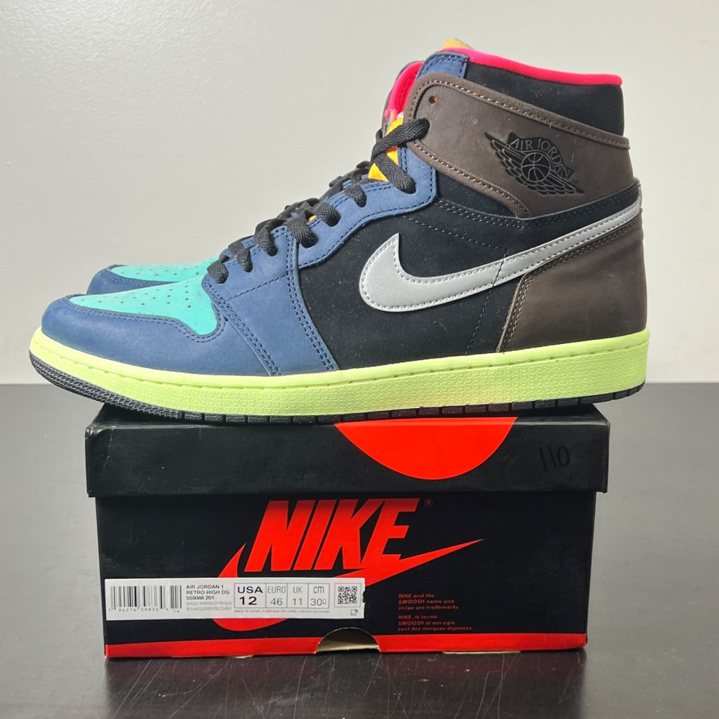 Jordan 1 Retro High Tokyo Bio Hack 12 (Lightly Worn Pre-Owned)JordanBaroque Brown/Black-Laser Orange-Racer Pink - Image 3