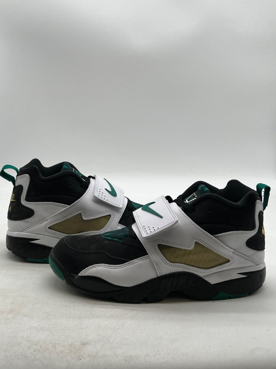 Nike Air Diamond Turf Emerald 13 (Lightly Worn Pre-Owned)NikeBlack/Mystic Green-White-Golden Tussah - Image 1