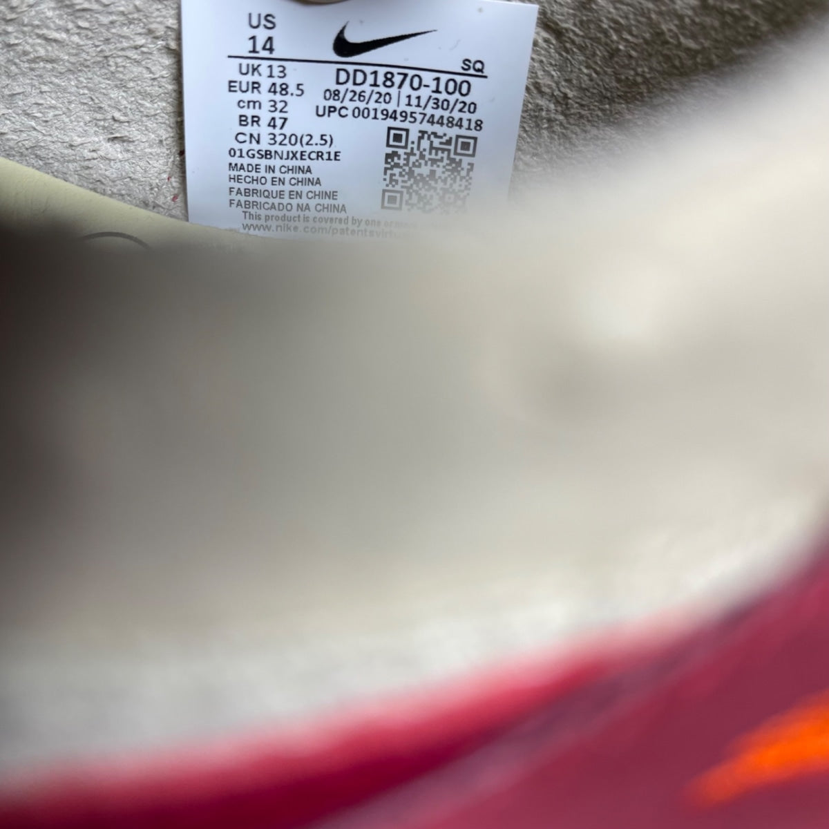 Nike Air Max 1 CLOT Kiss of Death (2021) (Size 14) - Image 6