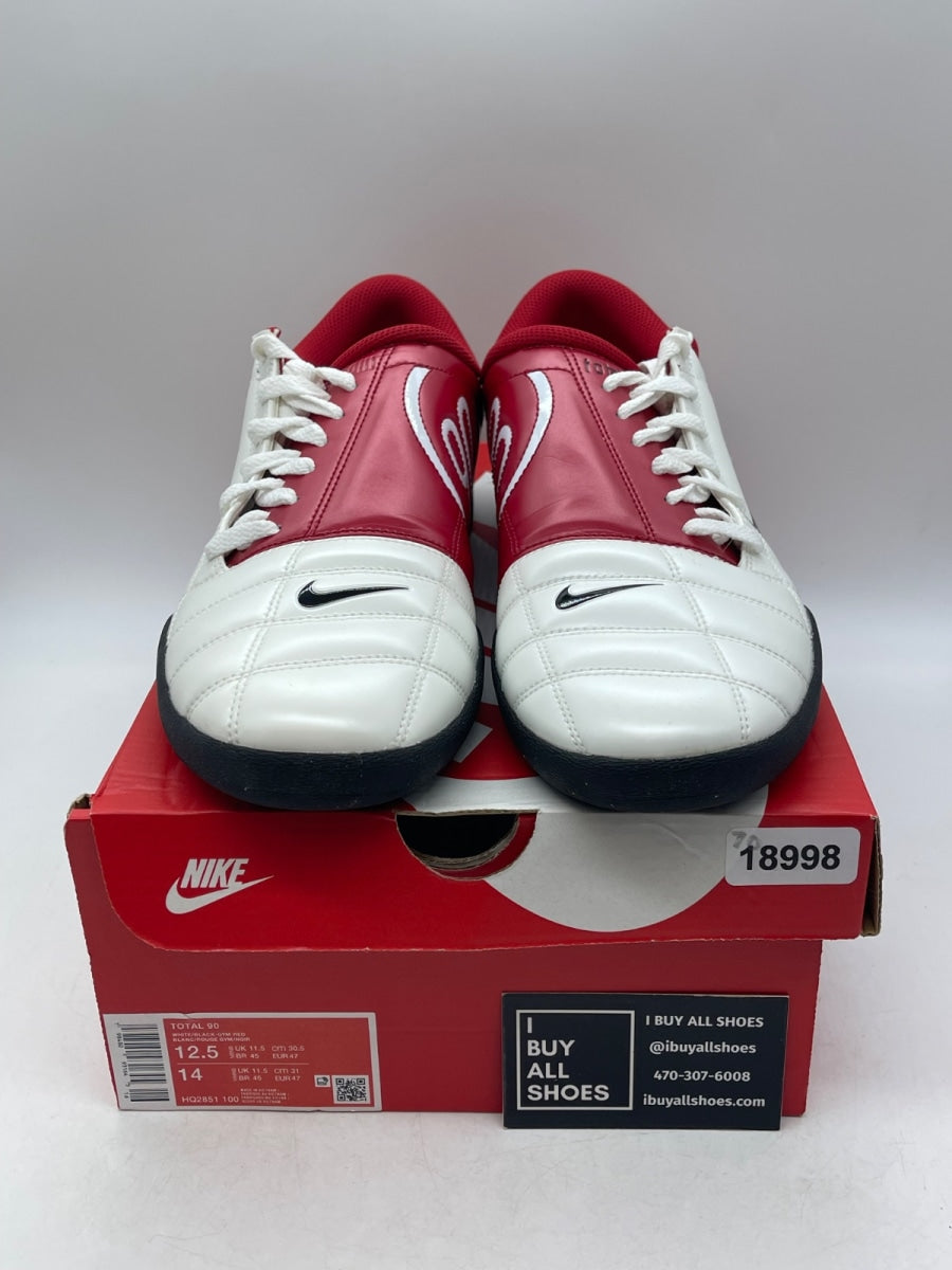 Nike Total 90 3 White Gym Red 12.5 (Moderately Worn Pre-Owned) - Image 2