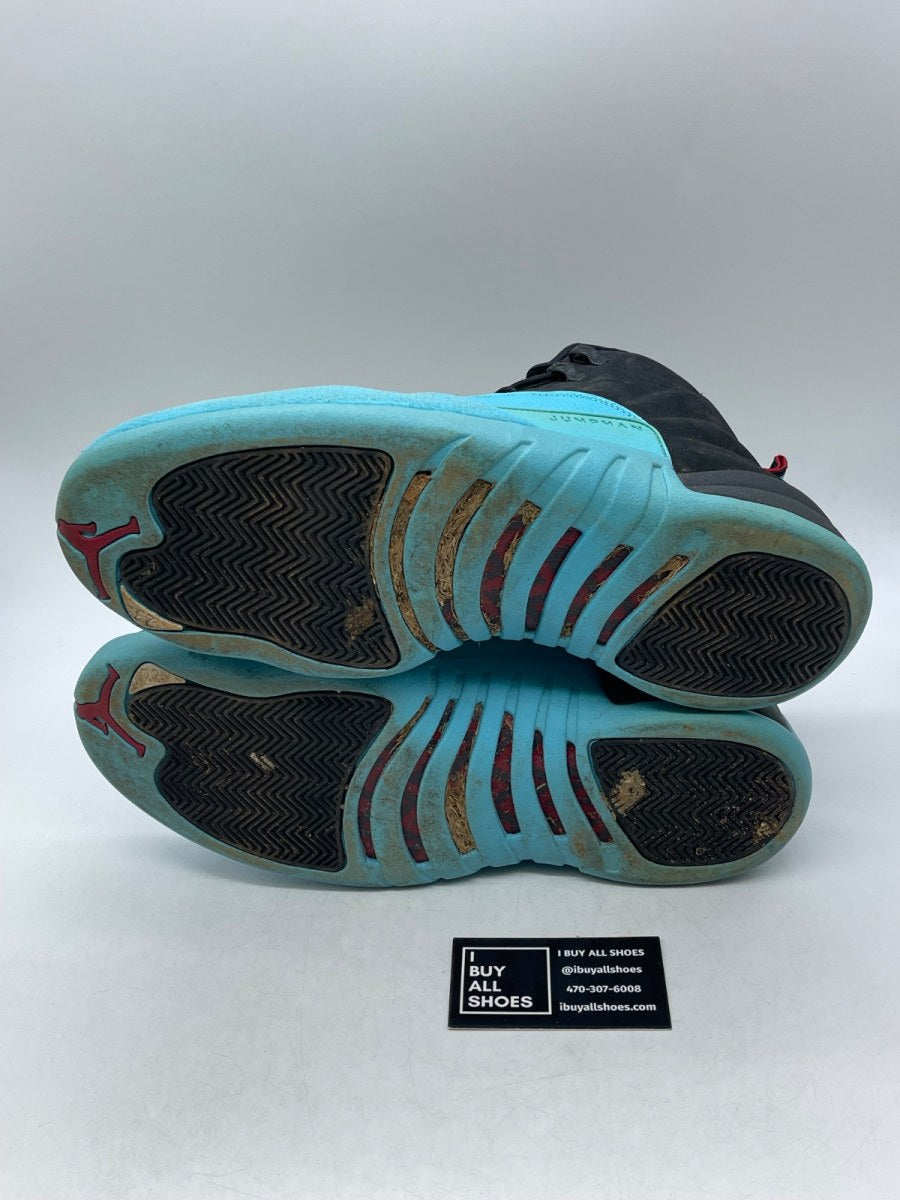 Jordan 12 Retro Gamma Blue 13 (Heavily Worn Pre-Owned) - Image 7