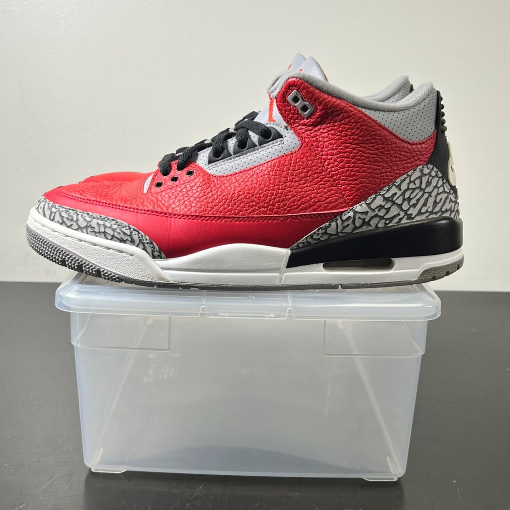 Jordan 3 Retro SE Unite 11 (Moderately Worn Pre-Owned)JordanFire Red/Fire Red-Cement Grey-Black - Image 6