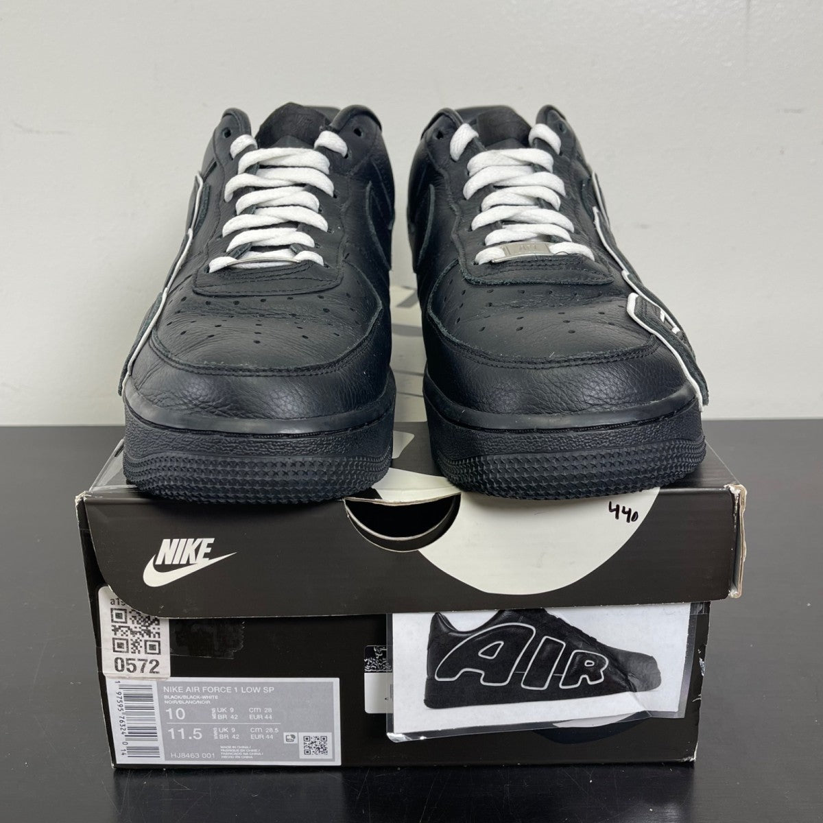 Nike Air Force 1 Low Cactus Plant Flea Market Black (2024) 10 (Moderately Worn Pre-Owned)NikeBlack/Black-White - Image 2