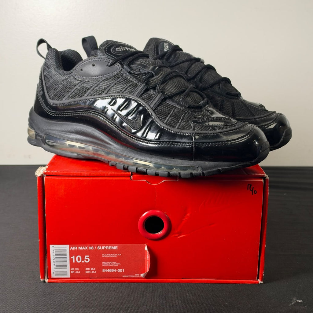 Nike Air Max 98 Supreme Black (Size 10.5) - aux