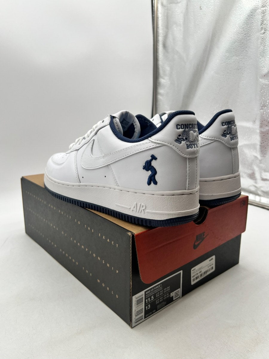 Nike Air Force 1 Low Lil Yachty Concrete Boys It's Us 11.5 (Lightly Worn Pre-Owned)NikeWhite/White/Midnight Navy/Dark Powder Blue - Image 6