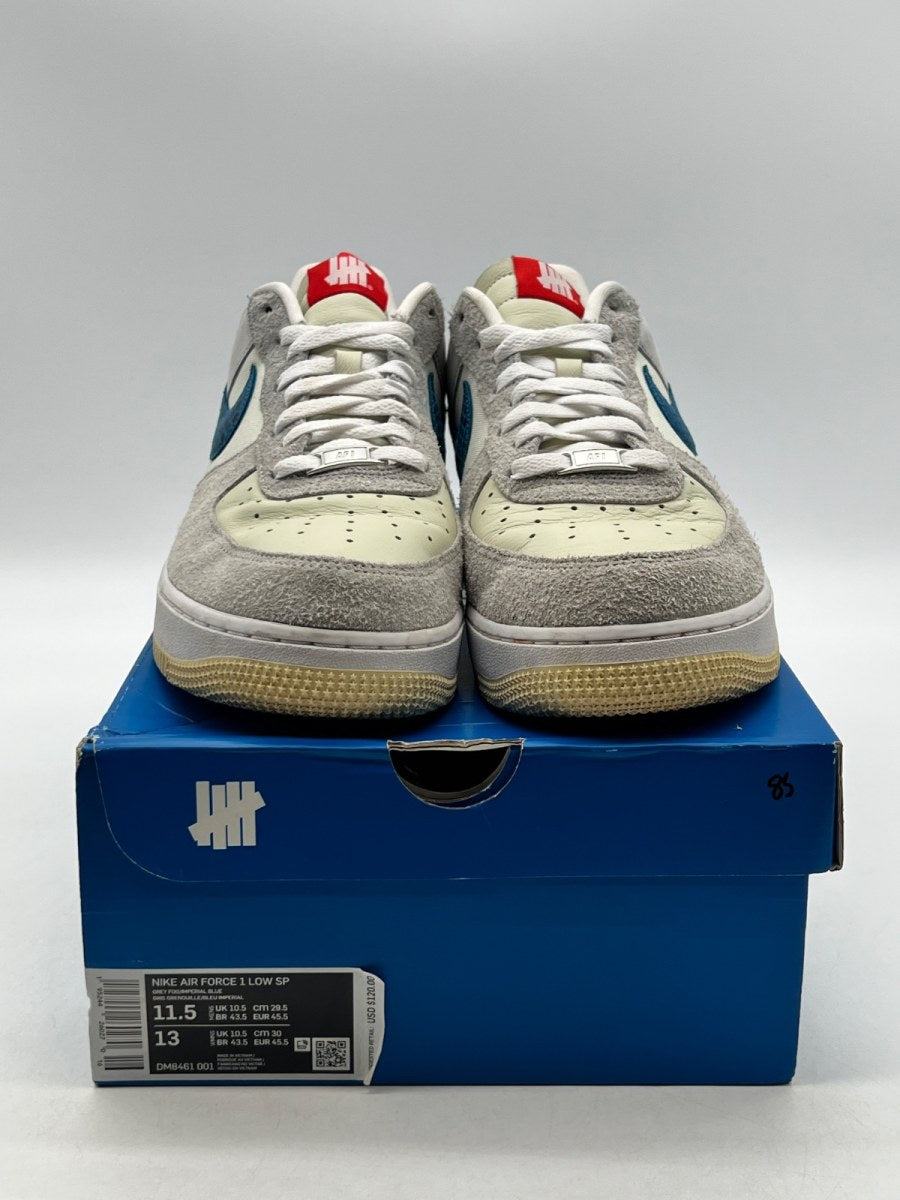 Nike Air Force 1 Low SP Undefeated 5 On It Dunk vs. AF1 11.5 (Moderately Worn Pre-Owned)NikeGrey Fog/ Imperial Blue - Image 2