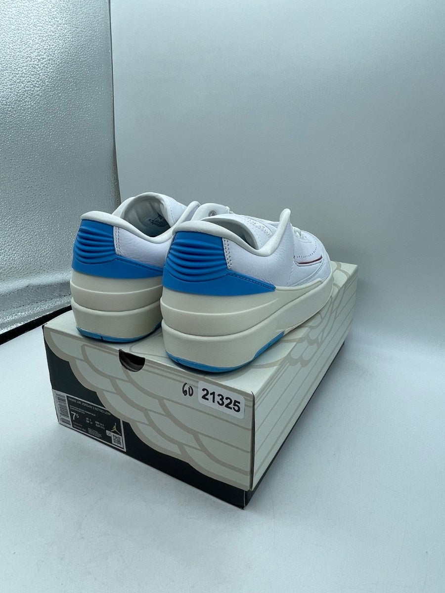 Jordan 2 Retro Low NC to Chi (Women's) 7.5W (Moderately Worn Pre-Owned)JordanWhite/Gym Red-Dark Powder Blue-Sail - Image 5