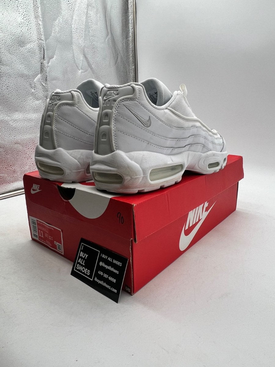 Nike Air Max 95 Essential White Grey Fog 11 (Lightly Worn Pre-Owned) - Image 5