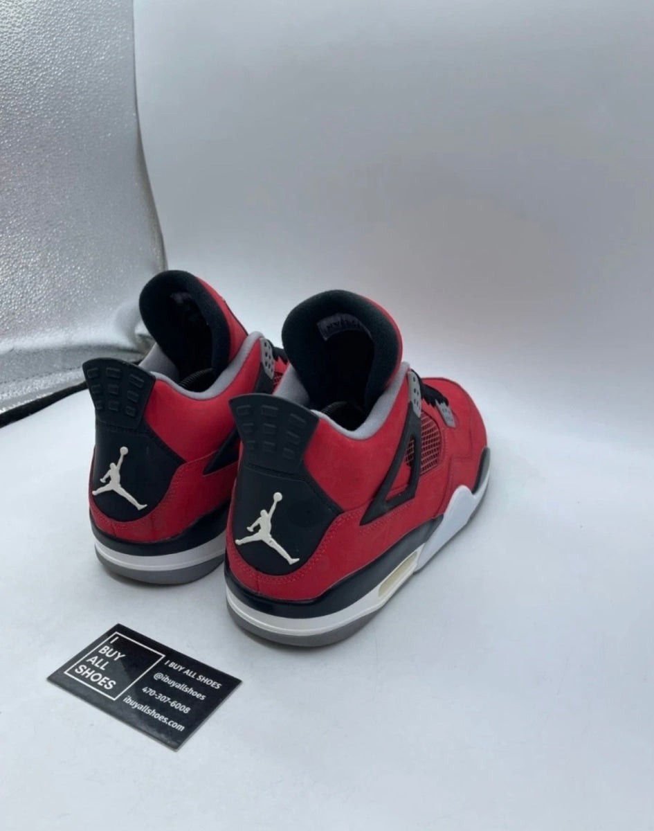 Jordan 4 Retro Toro Bravo 11.5 (Lightly Worn Pre-Owned)JordanFire Red/White-Black-Cement Grey - Image 5