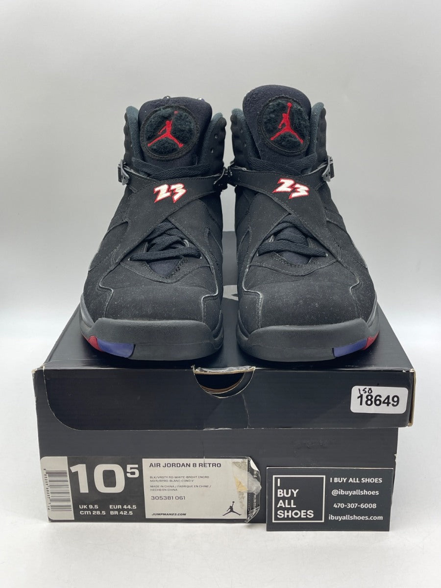 Jordan 8 Retro Playoffs (2013) 10.5 (Heavily Worn Pre-Owned) - Image 2