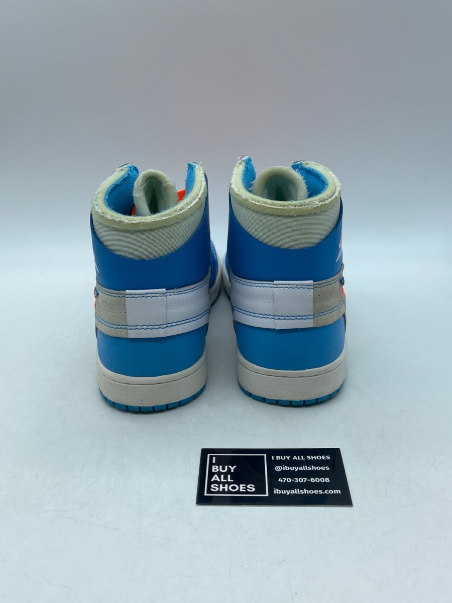 Jordan 1 Retro High Off-White University Blue 10 (Lightly Worn Pre-Owned) - Image 3
