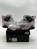 Jordan 7 Retro Olympic (2012) (GS) 7Y (Moderately Worn Pre-Owned)JordanWhite/Metallic Gold-Obsdn-Tr Red - Image 1