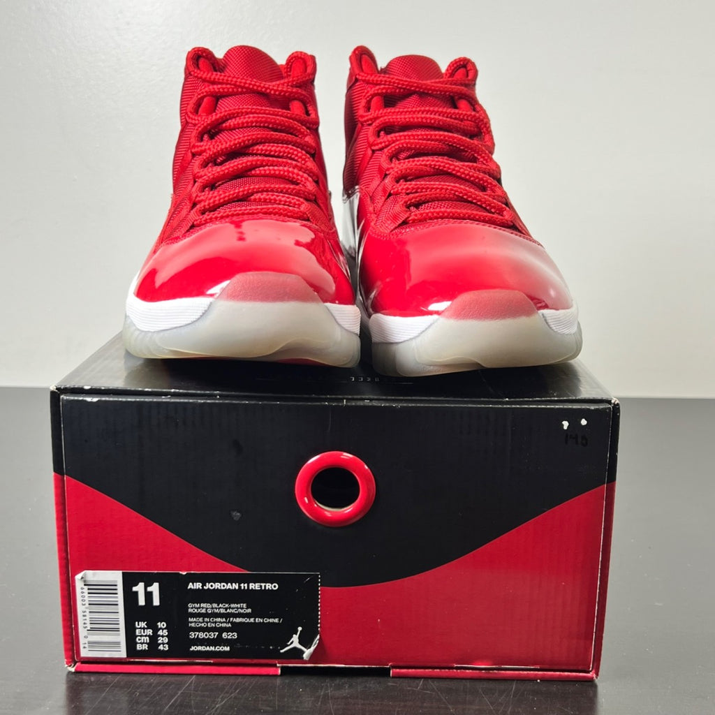 Jordan 11 Retro Win Like 96 11 (Lightly Worn Pre-Owned)JordanGym Red/Black-White - Image 2