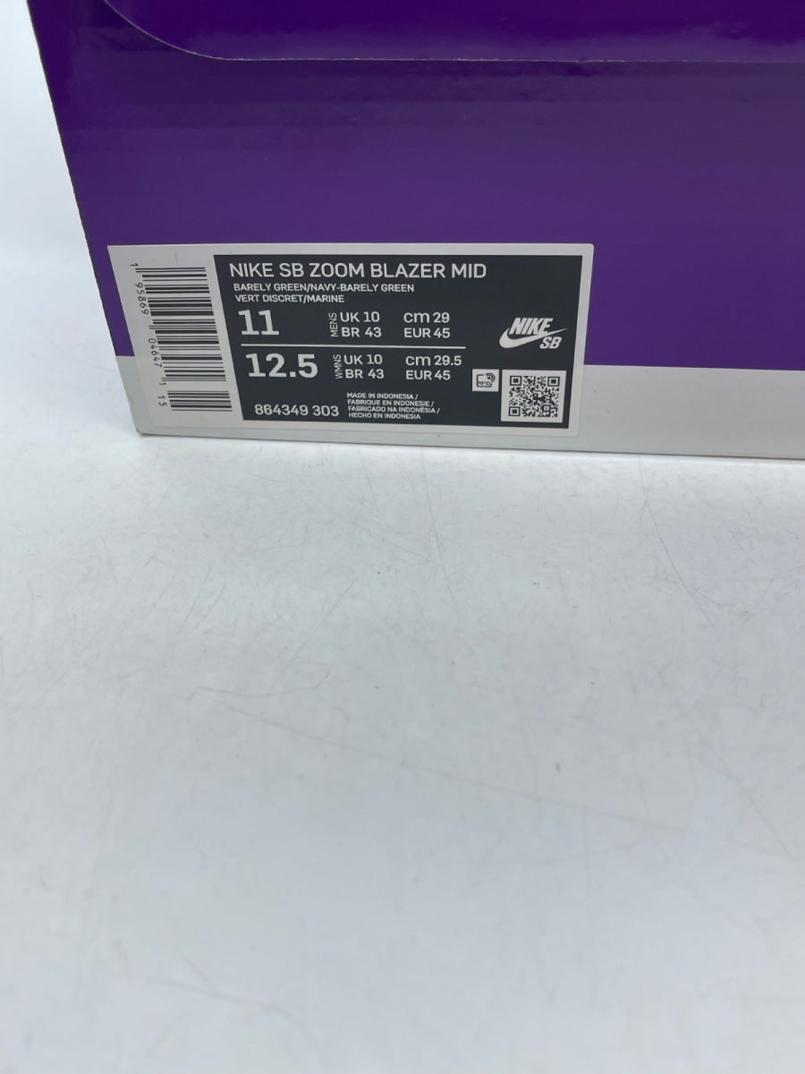 Nike Zoom Blazer Mid SB 'Barely Green Navy' 11 (Moderately Worn Pre-Owned)Nike