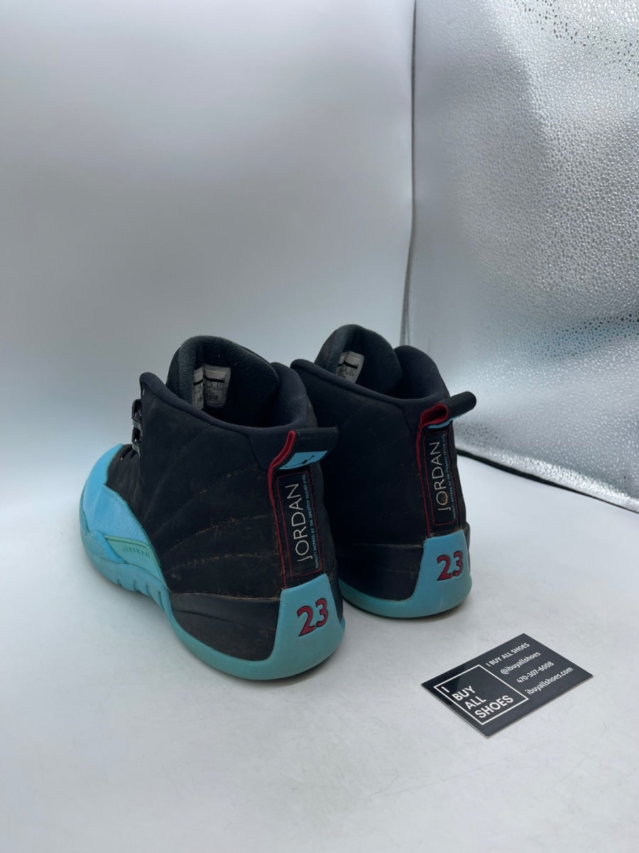 Jordan 12 Retro Gamma Blue 13 (Heavily Worn Pre-Owned) - Image 4