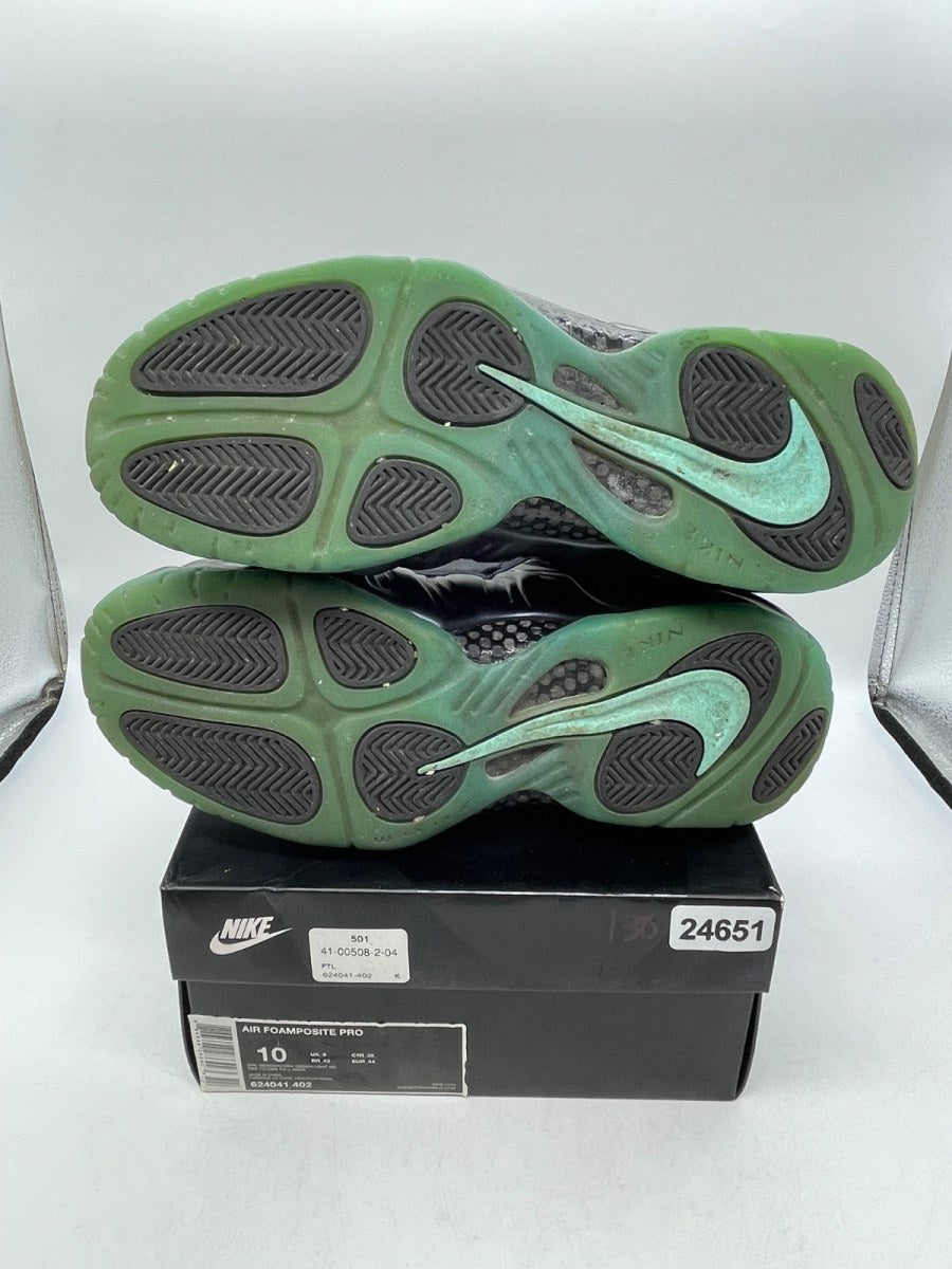 Nike Air Foamposite Pro Dark Obsidian 10 (Moderately Worn Pre-Owned)NikeDark Obsidian/Dark Obsidian-Blue Aquamarine - Image 7