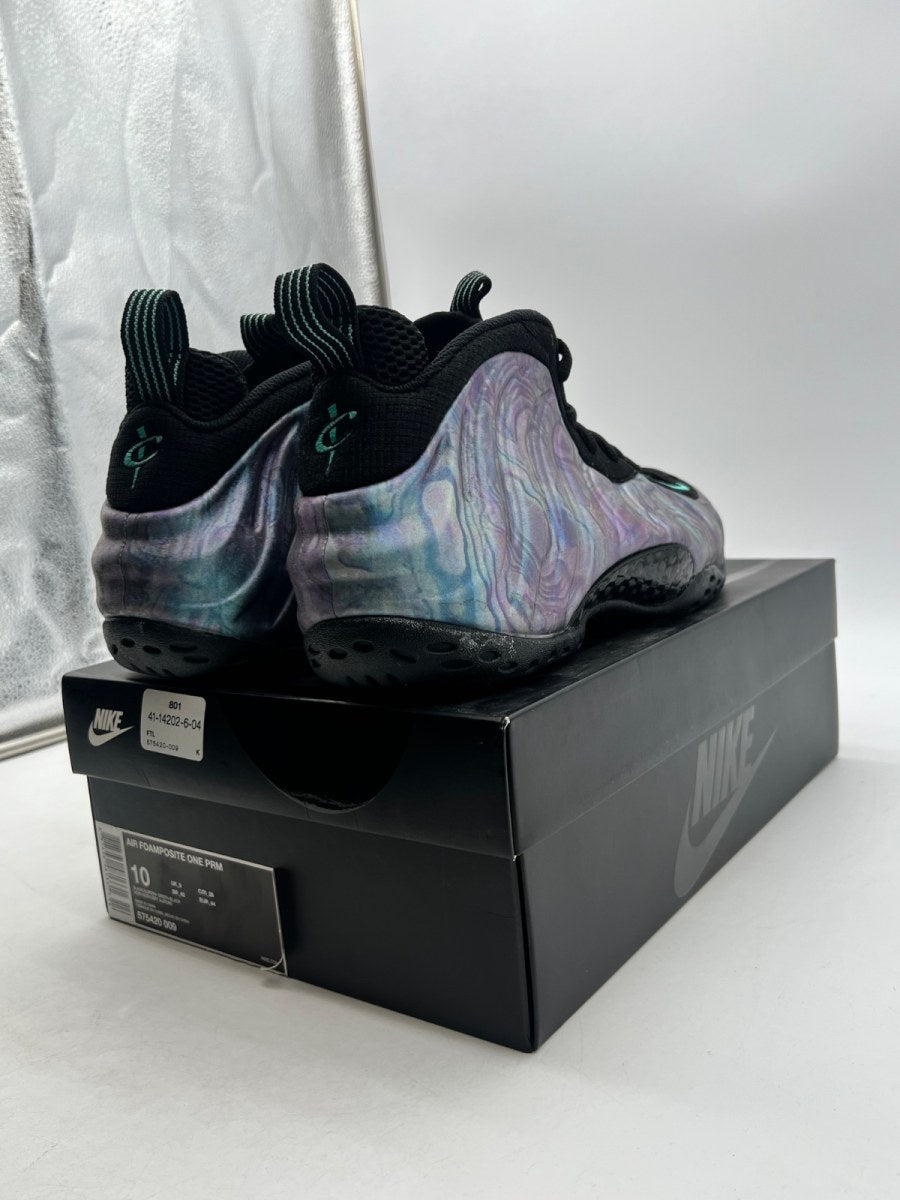 Nike Air Foamposite One Abalone 10 (Lightly Worn Pre-Owned)NikeBlack/Aurora Green-Black-Aurora Green - Image 3