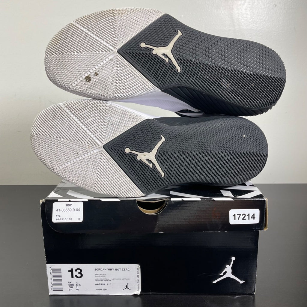 Jordan Why Not Zer0.1 2-Way 13 (Moderately Worn Pre-Owned)JordanWhite/Black - Image 5