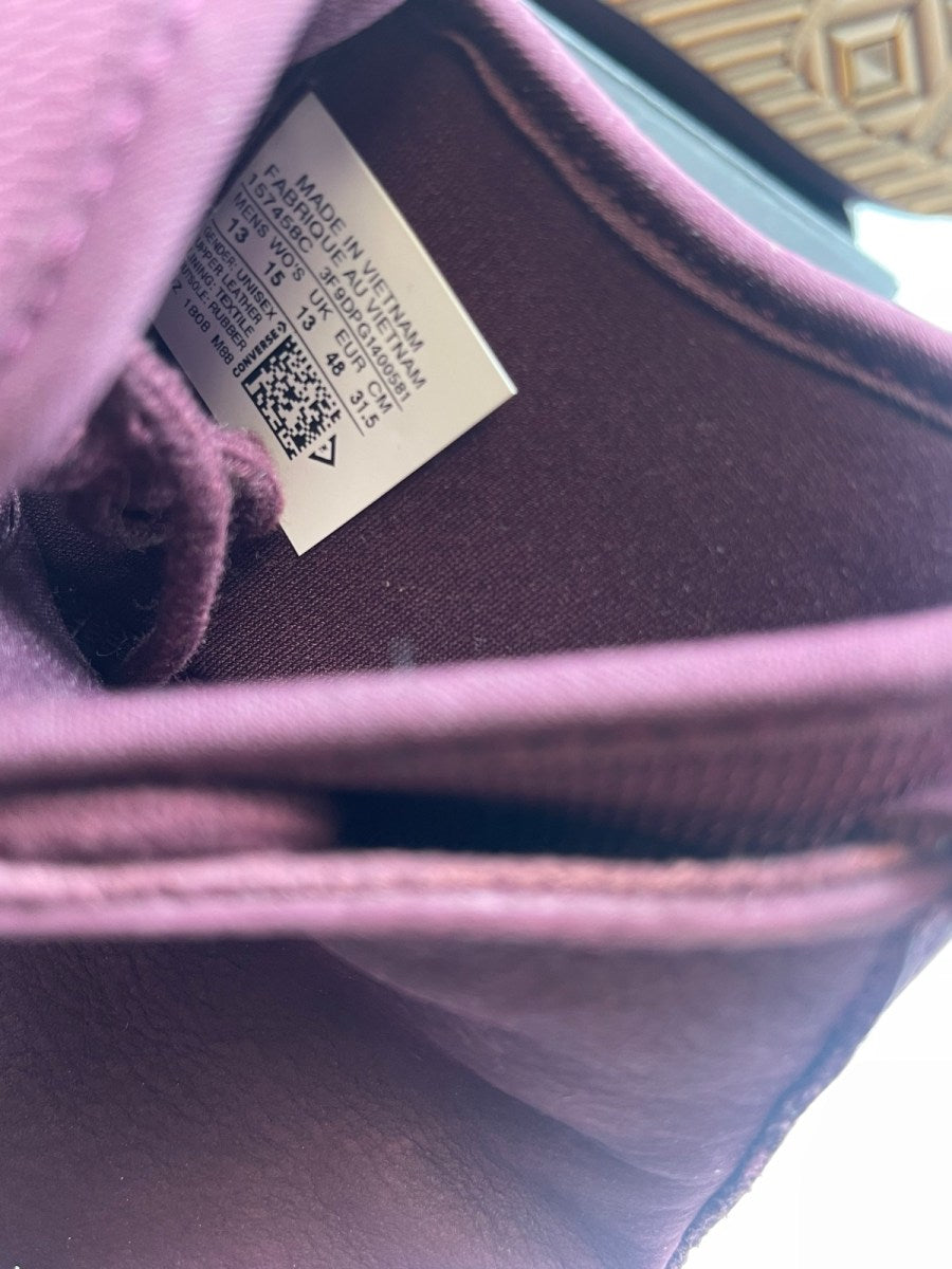 Converse Chuck Taylor All Star Waterproof Hi 'Dark Sangria' 13 (Moderately Worn Pre-Owned) - Image 8