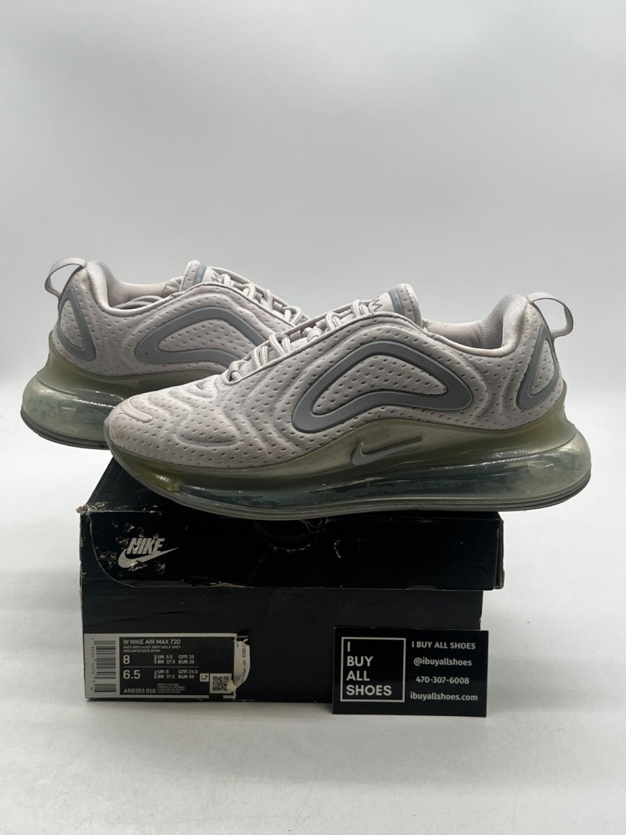 Nike Air Max 720 Grey Mesh (Women's) 8W (Heavily Worn Pre-Owned) - Image 1