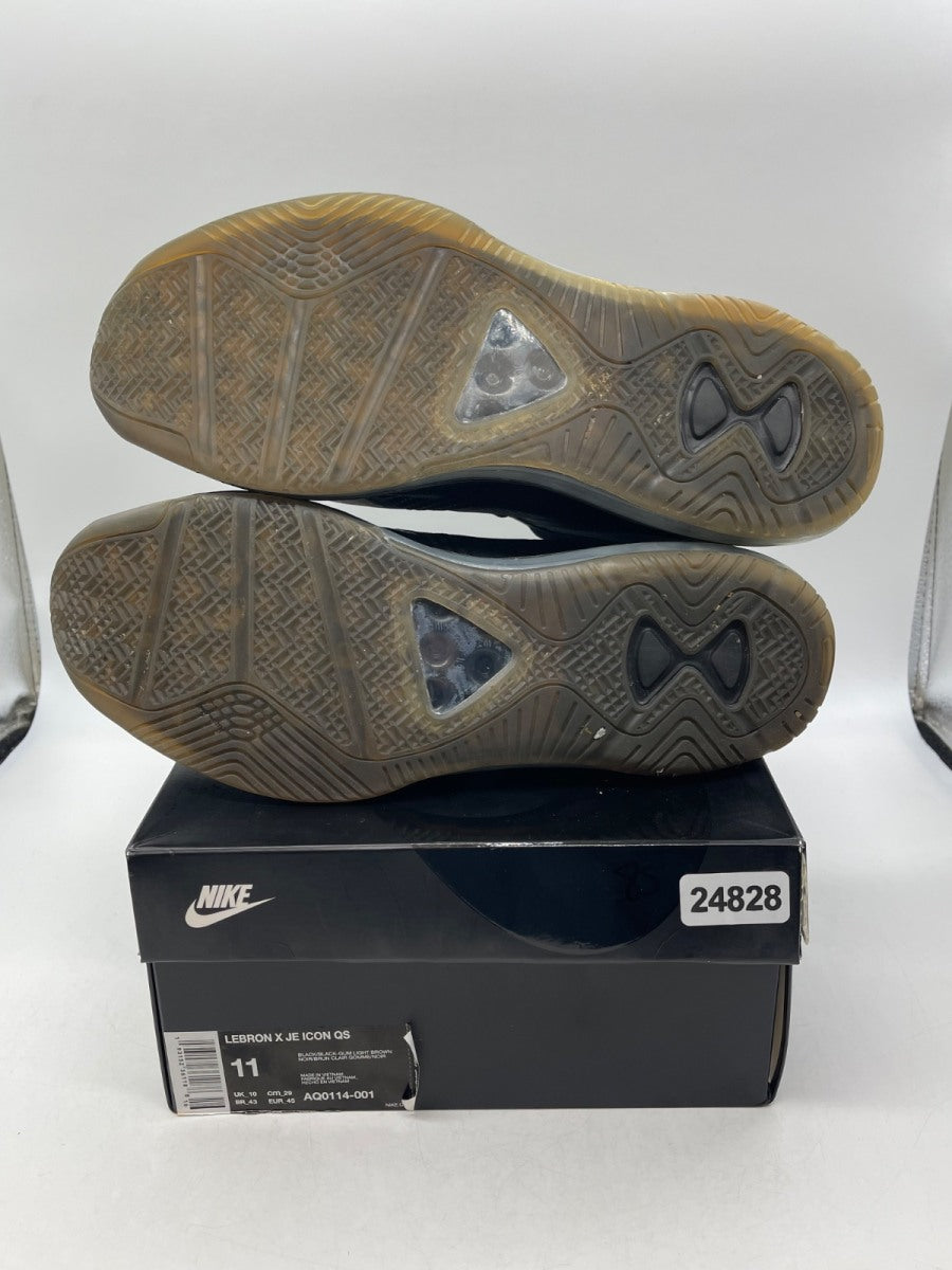 Nike LeBron Icon John Elliott Black 11 (Moderately Worn Pre-Owned)NikeBlack/Black-Gum Light Brown - Image 7