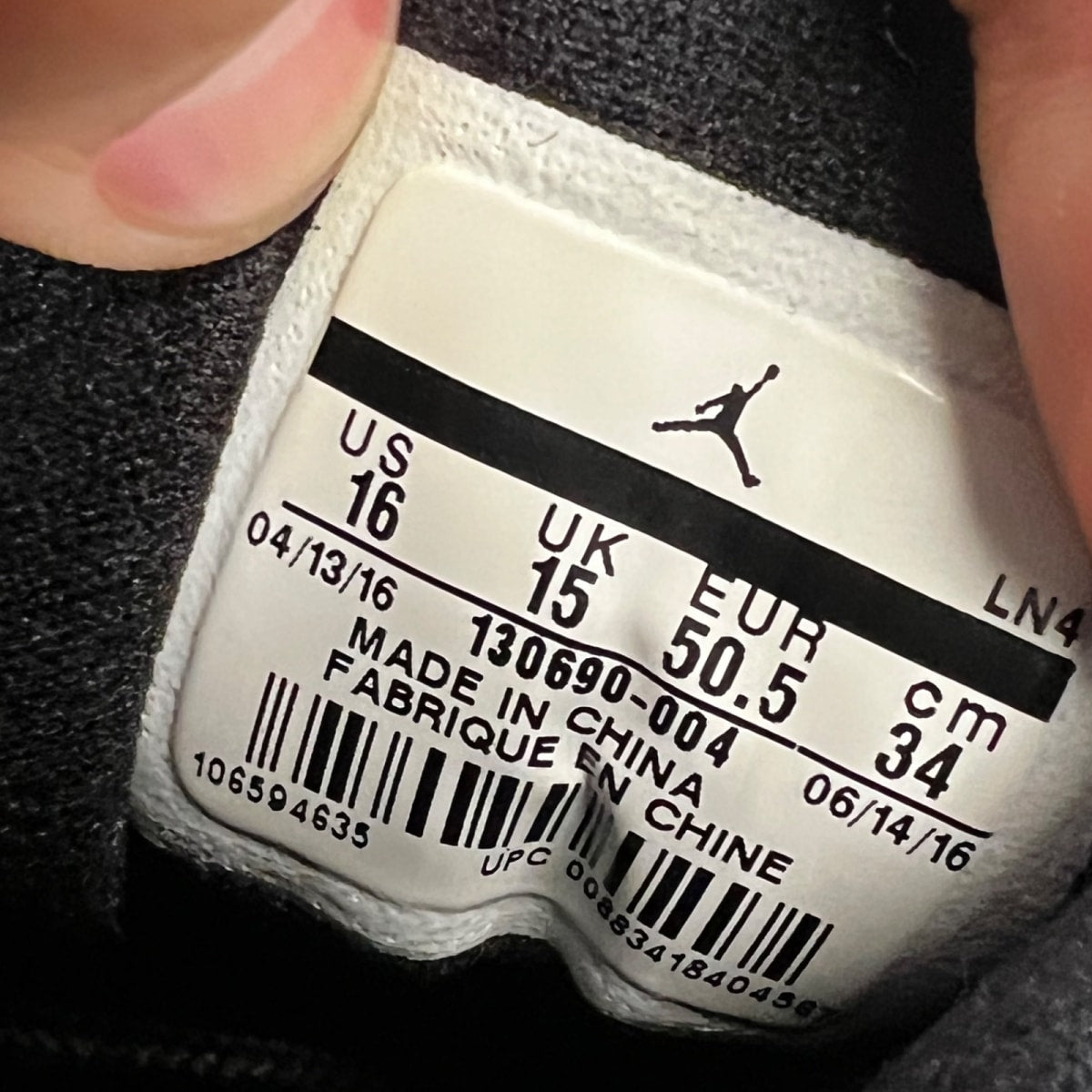 Jordan 12 Retro Nylon (Size 16) Lightly Worn - Image 4