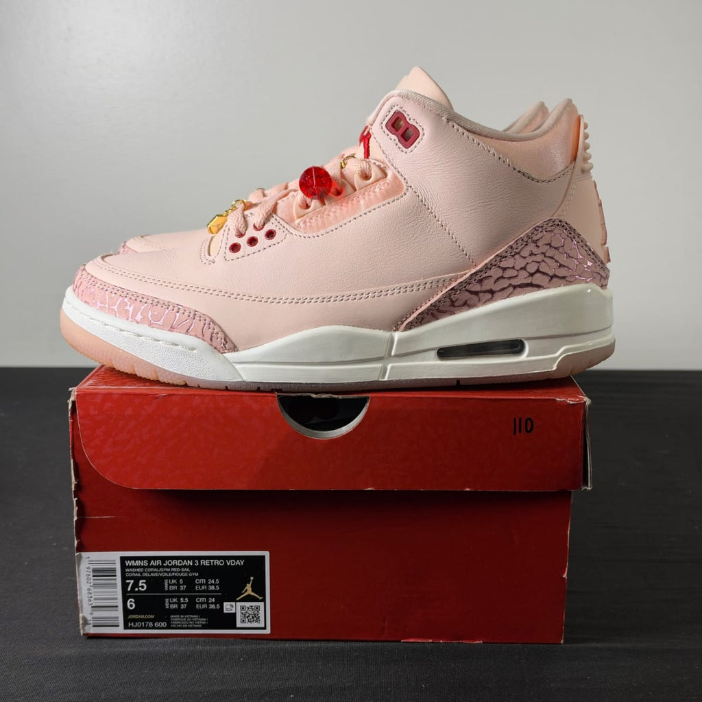 Jordan 3 Retro Valentine's Day Treat Yourself (2025) (Women's) (Size 7.5W) - aux