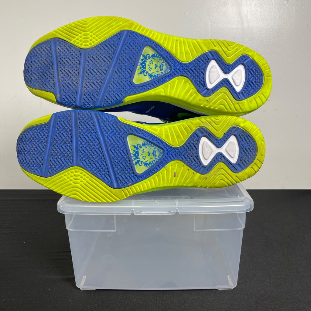 Nike LeBron 8 V/2 Low Sprite (2011) 13 (Moderately Worn Pre-Owned)NikeTreaure Blue/White-Black-volt - Image 5