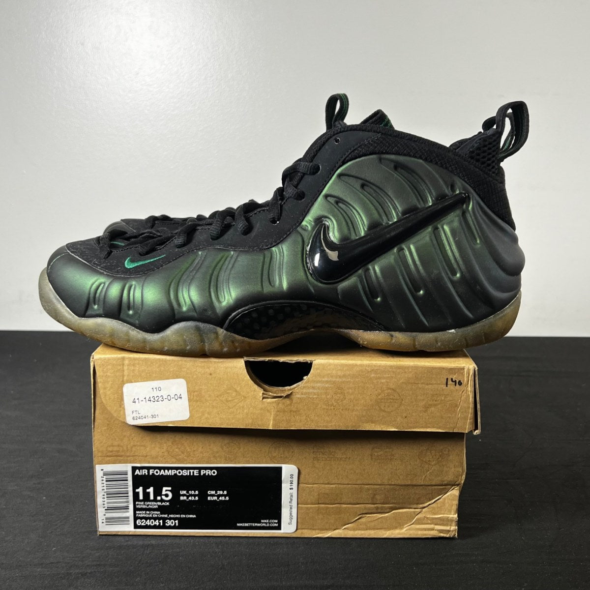Nike Air Foamposite Pro Pine Green (Size 11.5) - Image 3