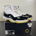 Jordan 11 Retro DMP Gratitude (2023) 9.5 (Moderately Worn Pre-Owned)JordanBlack/White/Metallic Gold - Image 1