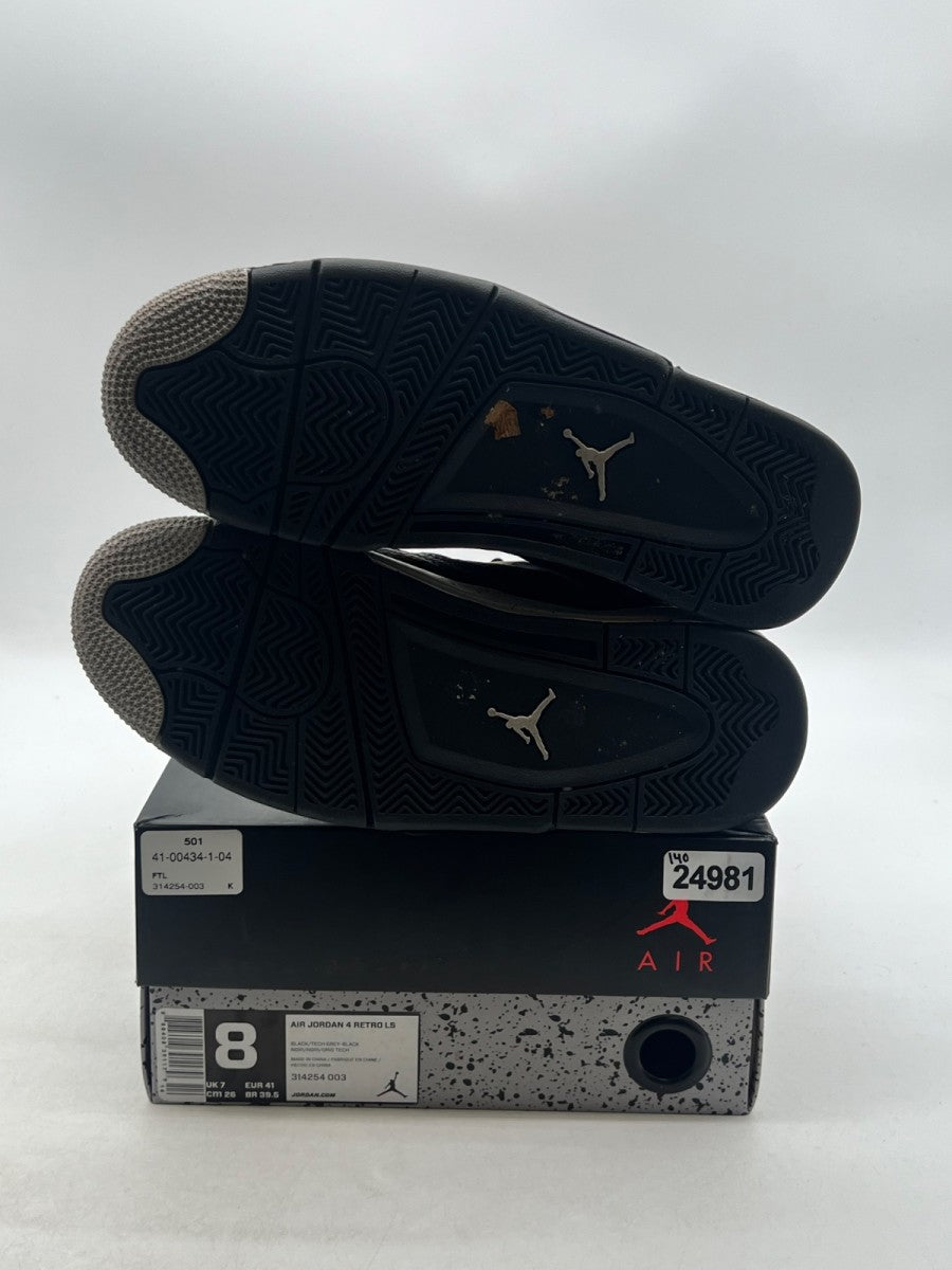 Jordan 4 Retro Oreo (2015) 8 (Lightly Worn Pre-Owned)JordanBlack/Tech Grey-White - Image 8